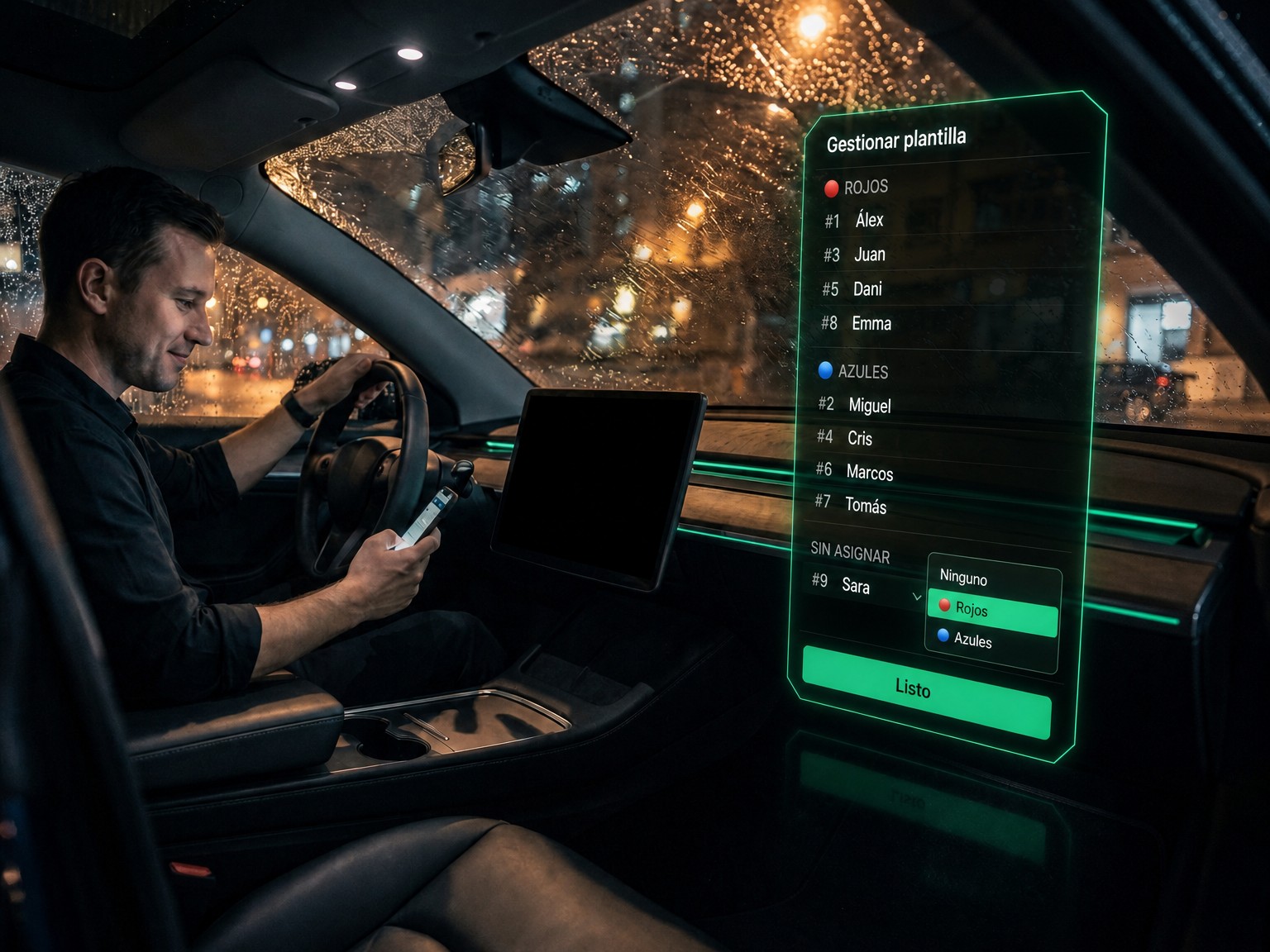 Una app para organizadores de equipos amateur: el chat del equipo en el teléfono, en el coche antes del partido, sin instalar nada