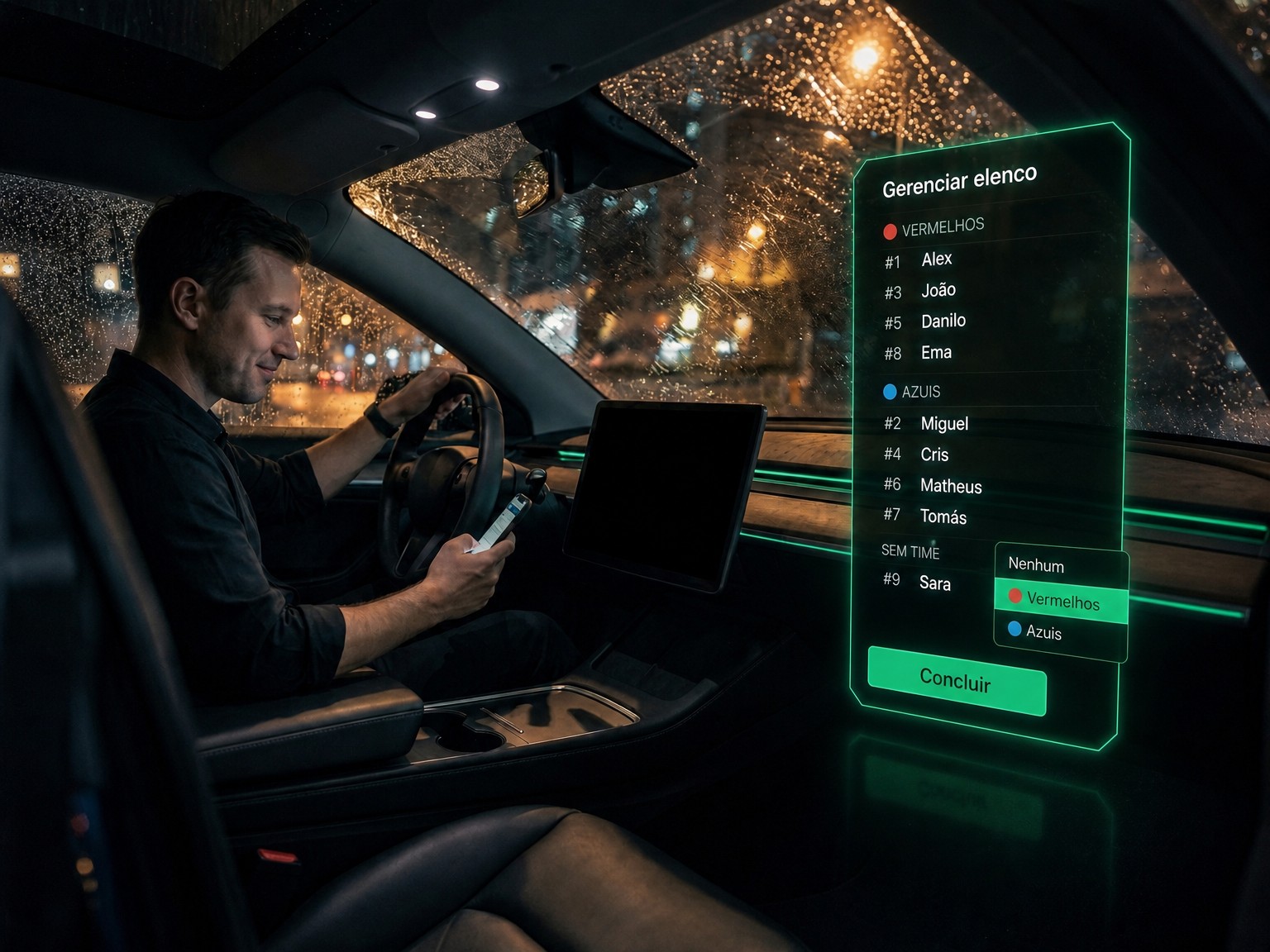 Um app para organizadores de times amadores: o grupo do time no celular, no carro antes do jogo, sem instalar nada